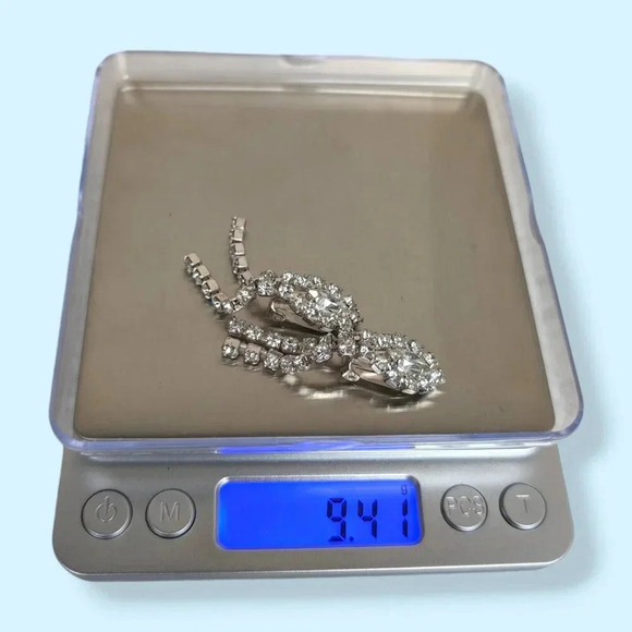 (2/$20) Vintage Dangling Rhinestone Earrings - Picture 6 of 6